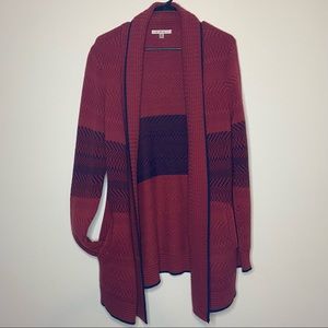 Cabi Joy Red Long Cardigan Sweater Coat M